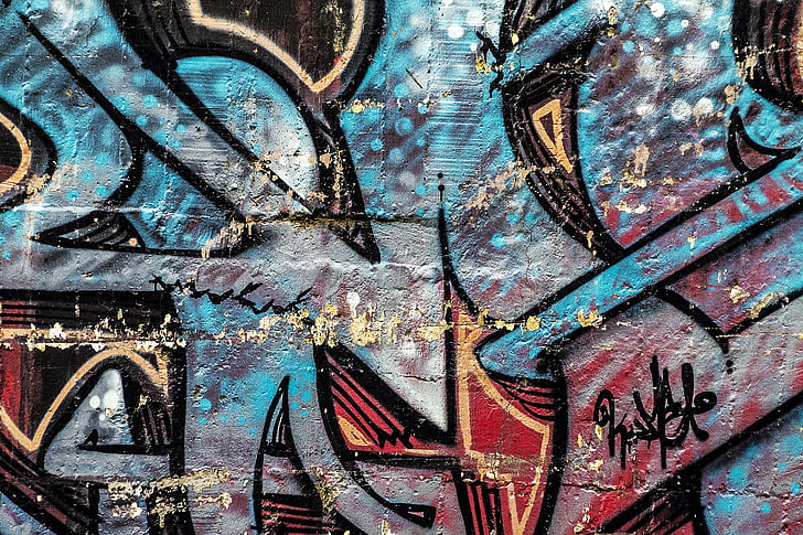 Fondo, Resumen, Graffiti, Grunge, arte de la calle, pared de graffiti, arte de la pintada