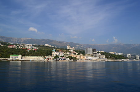 Yalta, Krimea, pemandangan, laut