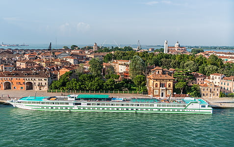 Venise, croisière, méditerranéenne, bateau de croisière de fleuve, architecture, Italie, voyage
