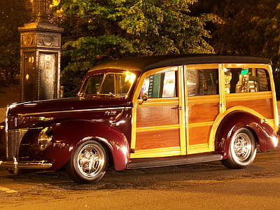 woody, van, truck, car, vintage car, vintage cars, classic car