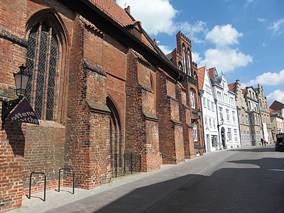 Wismar, Mar Baltico, città di Hanseatic, lega anseatica, Chiesa dello Spirito Santo, Chiesa, costruzione