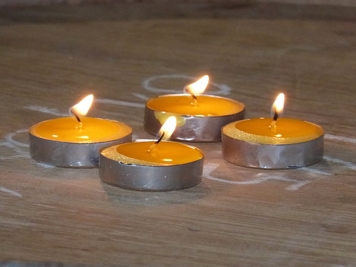 Kerzen, Dekoration, Holz, Licht, romantische, Candle-Light, Candle-light