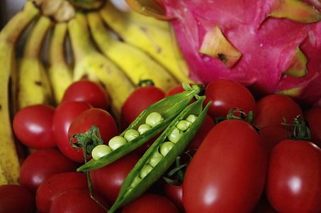 legume, mazăre, fructe, acasă, cald, material, produse alimentare