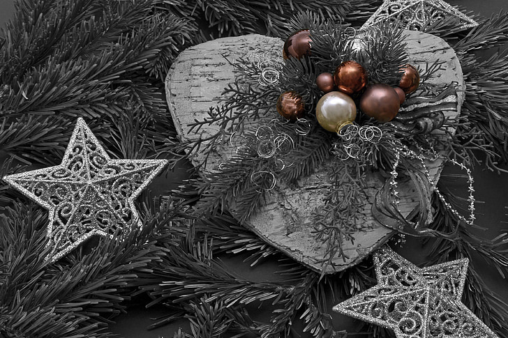 cor de Nadal, Nadal, decoració, decoració de Nadal, adveniment, estrella, Arranjament de flor de Nadal