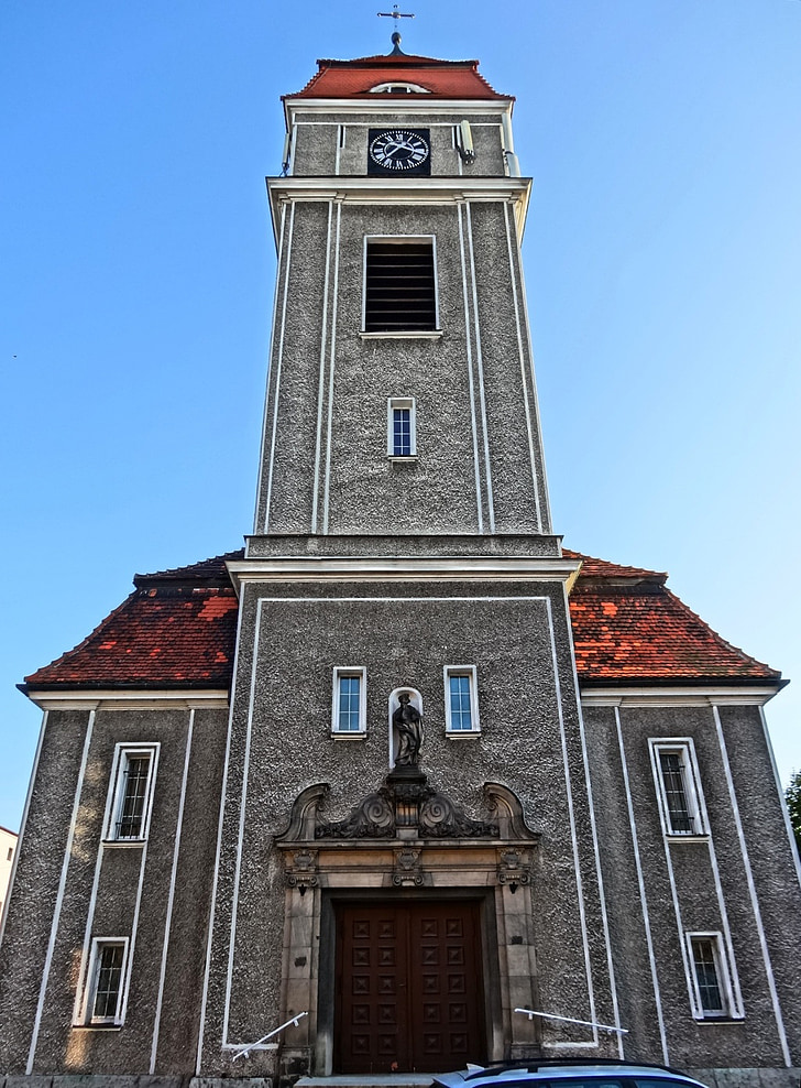 Saint adalbert, Église, tour, Bydgoszcz, religieux, bâtiment, architecture