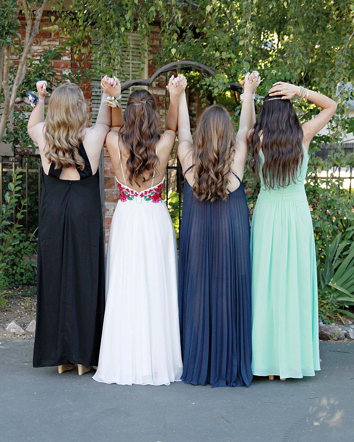 prom, dress, seniors, gown, hair, formal, dance