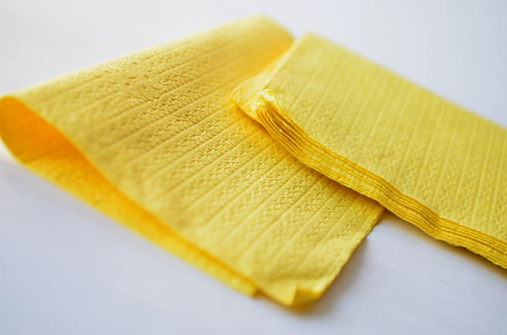 tissue paper, yellow, paper, tissue, hygiene, soft, wipe