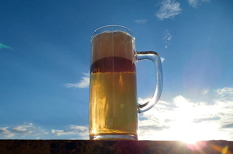 øl, drikke, forfriskninger, alkohol, øl glass, glass, alkoholholdige