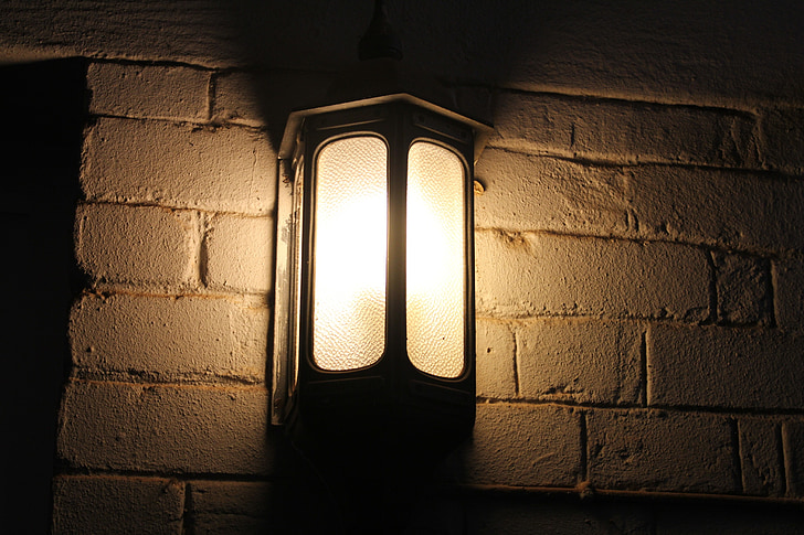 lumina, lampa, rustic, montarea, de fixare, întuneric, vechi