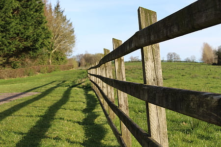 linije, ograda, sjene