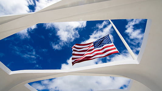 Administrasi, banner, awan, negara, Siang hari, bendera, Dom