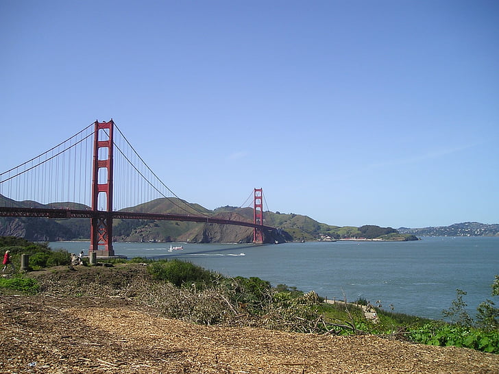 Or, Golden gate bridge, pont, pont suspendu, San francisco, Francisco, Californie