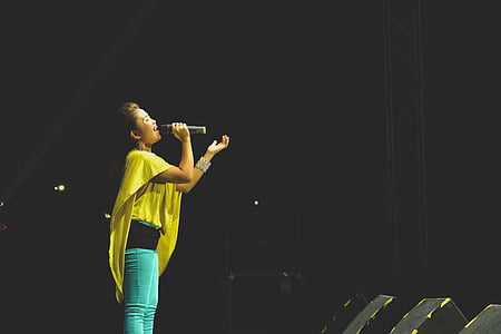 concert, music, performance, singer, singing, stage, woman