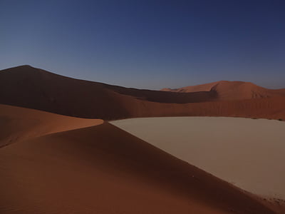 désert, dune, paysage, sable, l’Afrique, empreintes de pas, sec