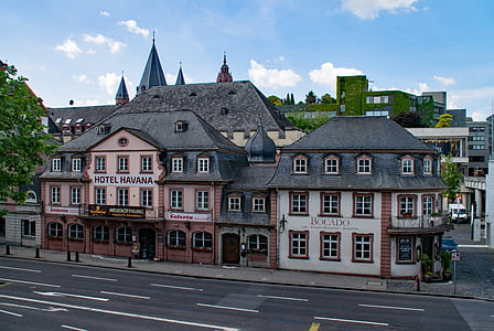 Mainz, Sachsen, Nemčija, Evropi, staro stavbo, staro mestno jedro, zanimivi kraji