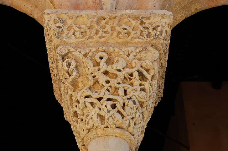 columna, antiguo, Iglesia, arquitectura, España, piedra, románico