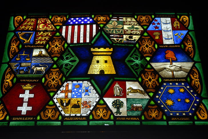stained glass, boskoop, municipality, symbol, decoration, spirituality