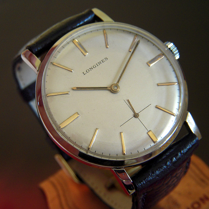 watch, wrist watch, time, vintage, longines