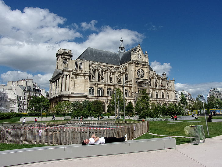 monument, Paris, Église, patrimoine, Sky, NAP, St-Eustache