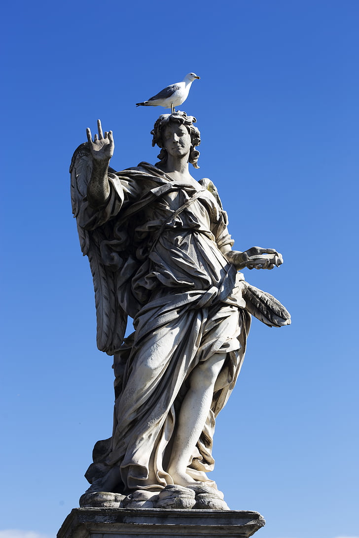 Rome, het Vaticaan, heilige engel kasteel, beeldhouwkunst