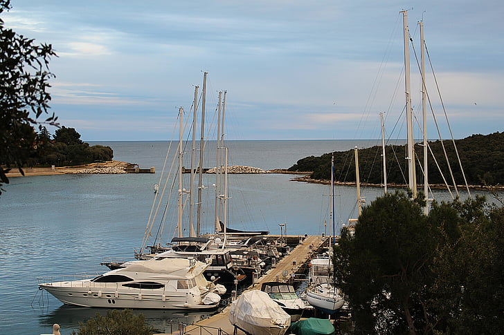 Port, Yacht, motorový čln, jachty, Marina