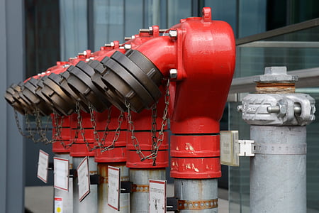 hydrant, vody, červená, odstránenie ohňa