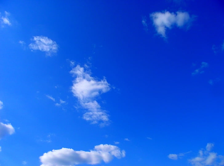 niebo, chmury, niebieski, HDR, biały, chmury formularza, chmury Cumulus