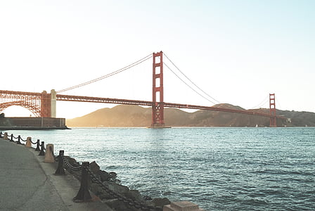 Golden, Gate, morsian, lähellä kohdetta:, Mountain, arkkitehtuuri, Bridge