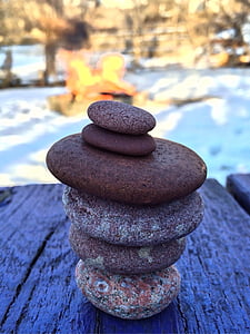 pedras empilhadas, Relaxe, equilíbrio, rocha, pedra, Zen, harmonia