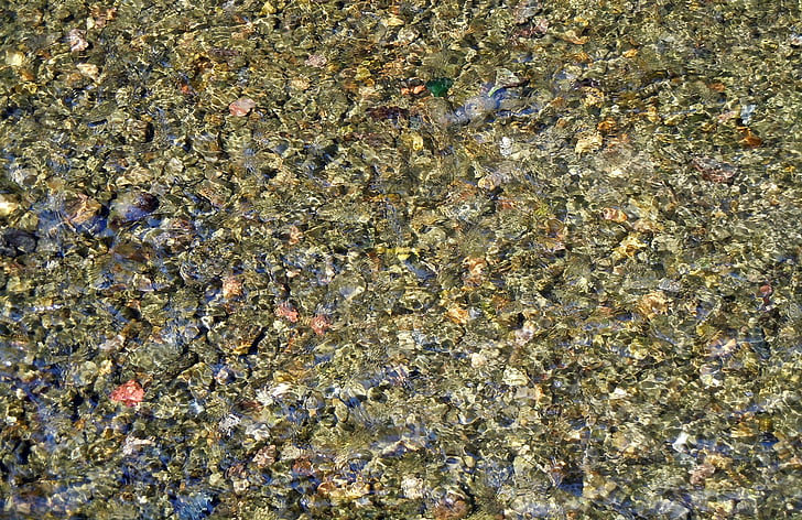 floden, småsten, vatten, Pebble