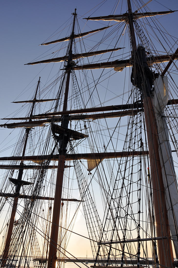 ship masts, ship, sail, mast, pirate, marine, nautical