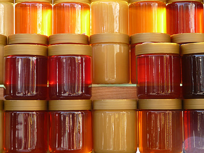 Medus, medaus stiklainis, Medus pardavimui, Bitininkas, Bitininkystė, mielas, maisto