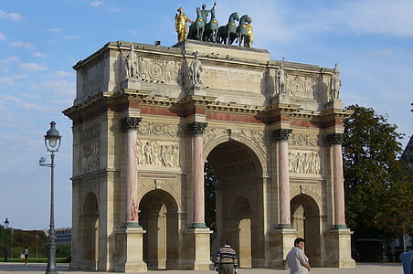 París, Francia, Monumento, arquitectura, lugar famoso, Europa, arco