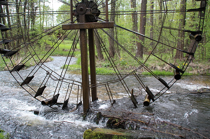 Moulin, expédition de l’amp, grande roue, Moulin à vent, eau, roue de moulin, roue