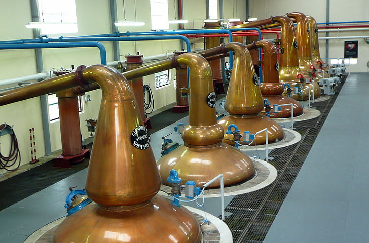 Distilleerderij, Schotland, whisky, Glenfiddich, whisky