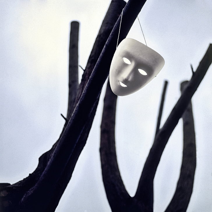 mask, strangeness, illusion, no people, close-up, day, outdoors