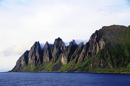 pegunungan, alam, Norwegia, Gunung, scenics, tidak ada orang, langit