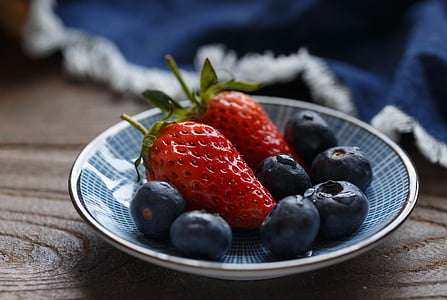 静物, 成分, 水果, 草莓, 蓝莓, 食物和饮料, 莓果
