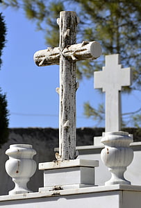 Cimitero, morte, Cruz, pietra tombale, scultura, Croce, cristianesimo