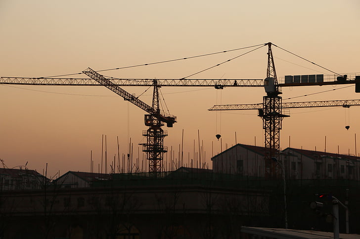 building, background, crane