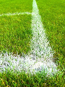 nogometno igrišče, kotu, trava, Mark, nogomet travnik, nogomet, barva