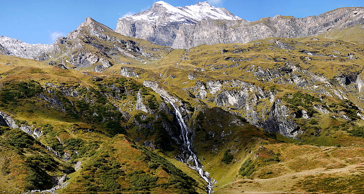планински, езеро, Австрия, Залцбург, пейзаж, Есенно настроение, природата