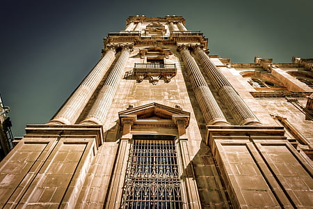 Malaga, Katedra, Architektura, Hiszpania, Andaluzja, historyczne, punkt orientacyjny