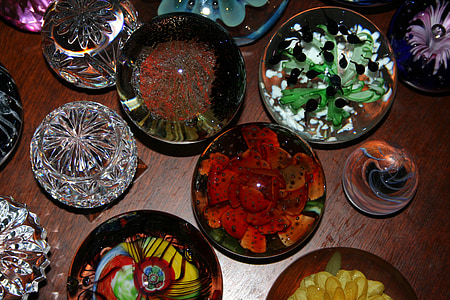 paperweights, glass, baubles, shiny, sparkle, pretty
