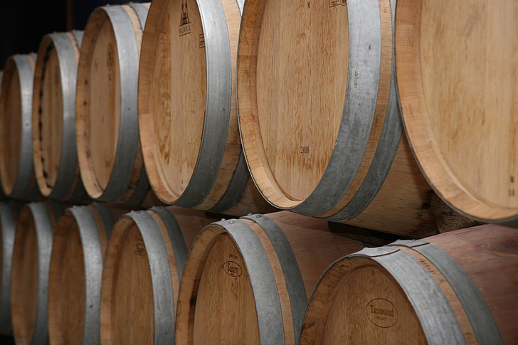 veinikelder, Prantsusmaa, Bordeaux, punane, veini, barrel, barrelit