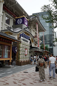 Ginza, Tokyo, Japāna, kabuki teātra, kabuki teātra za, teātris, Japānas kultūra
