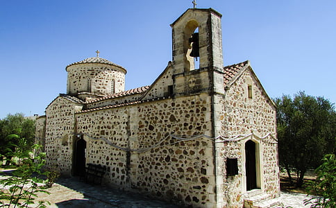 Cyprus, pyrga, Ayia marina, kerk, 12e eeuw, orthodoxe, het platform