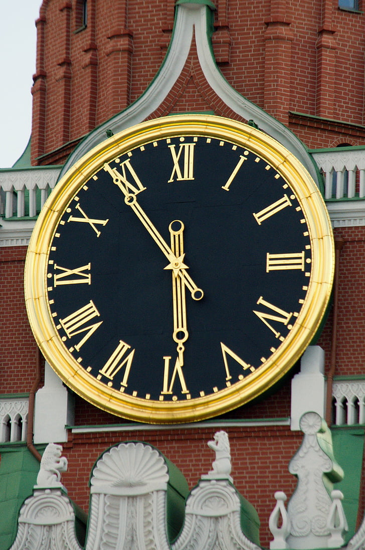 klokkenspel, het kremlin, klok, Moskou