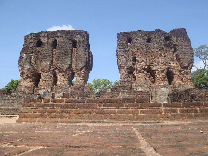 épület, régi erőd, Srí lanka, Sky, Landmark, kultúra, romok