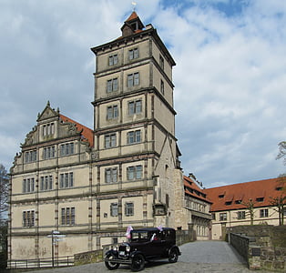 Germania, Lemgo, architettura, centro storico, costruzione, città di Hanseatic, Castello